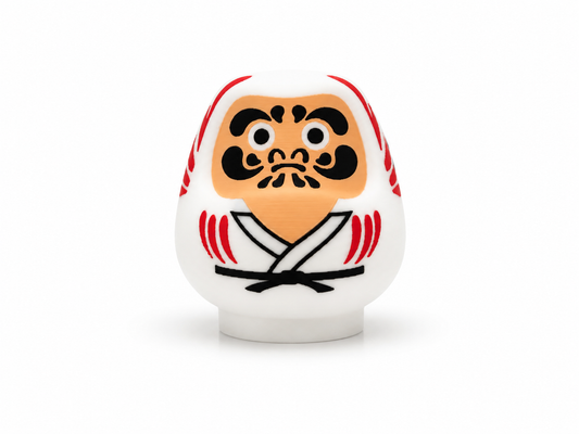 Daruma Rojo Kyokushin, vista frontal